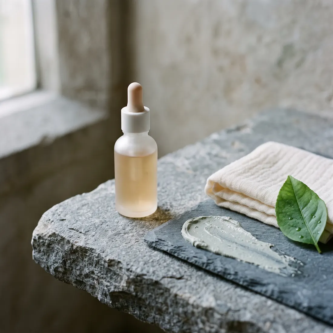 Clay mask, from the signature facial