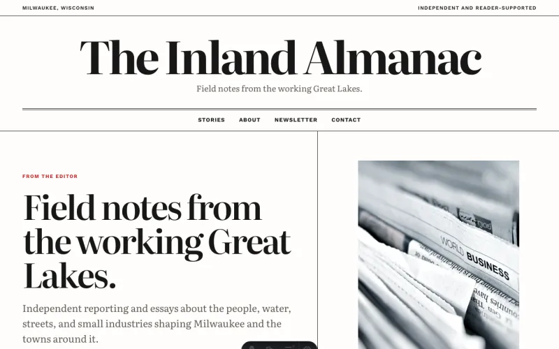 Blog & Editorial Nova starter preview