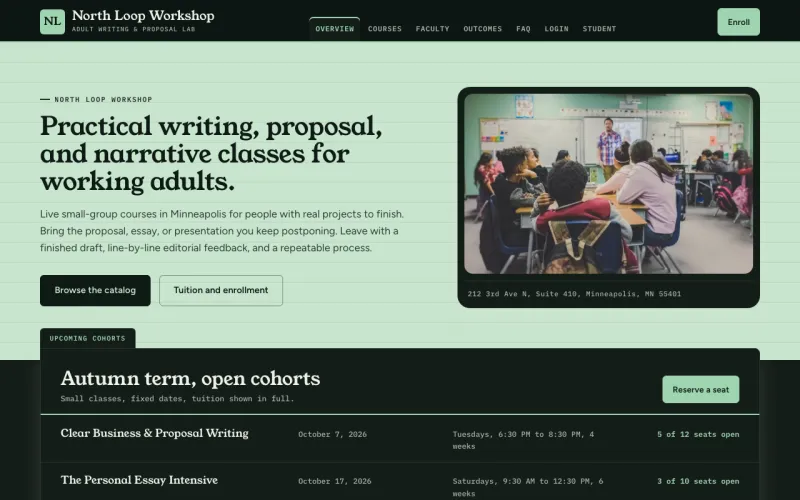 Cursos y tutorías en el estilo Chalk on Slate
