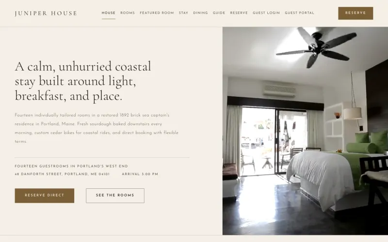Hospedaje y bed and breakfast en el estilo Ivory Linen