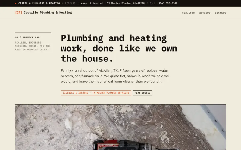Trades starter homepage