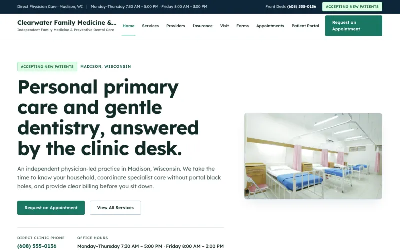 Medical & Dental in the Madison Care style