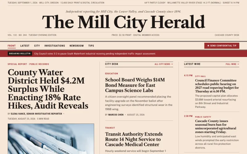 News & Press in the Financial Salmon style