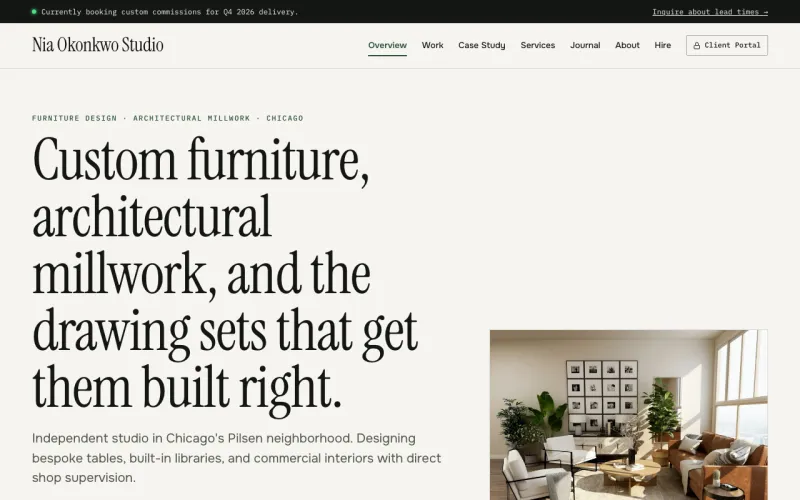 Portfolio & Creative in the Chicago Atelier style