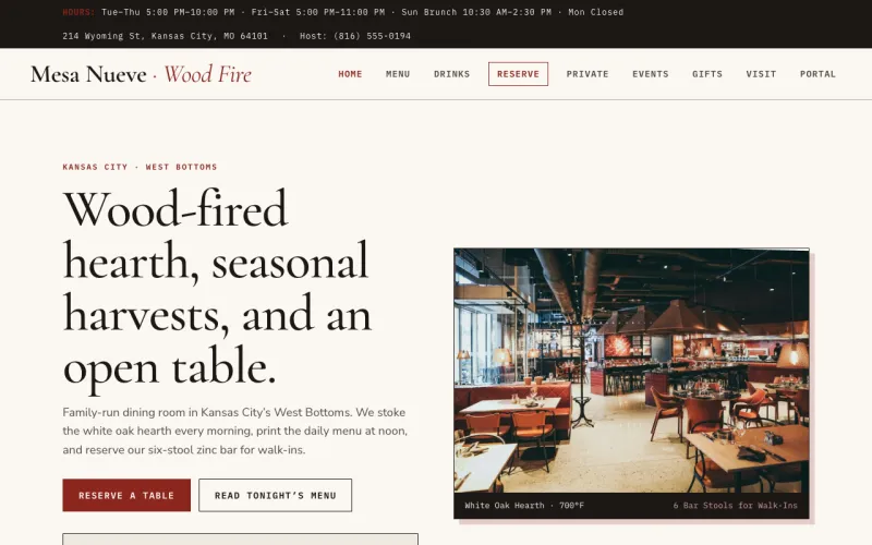 Restaurant & Café in the Bordeaux On Linen style