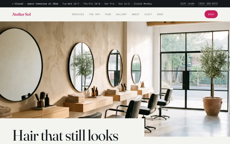 Salon & Spa in the Toner Lab style