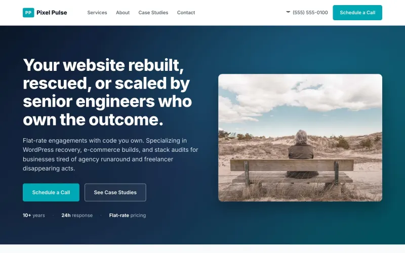 Portada del template Corporate Enterprise