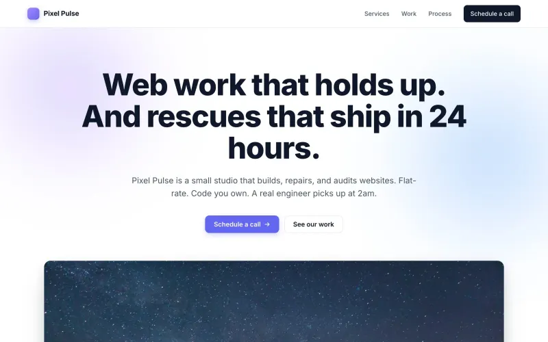 Portada del template Modern SaaS